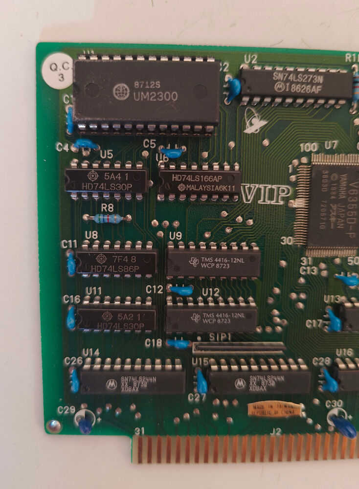 Yamaha V6355D-F 8-bit ISA MGA CGA Video Graphics Card - New Old Stock