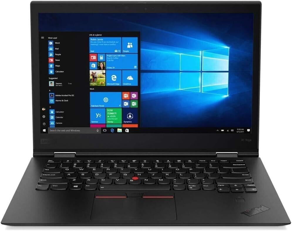 Lenovo ThinkPad Laptop PC: Touch i7 6th Gen, 8GB RAM, 256GB SSD, Windows 10 Pro