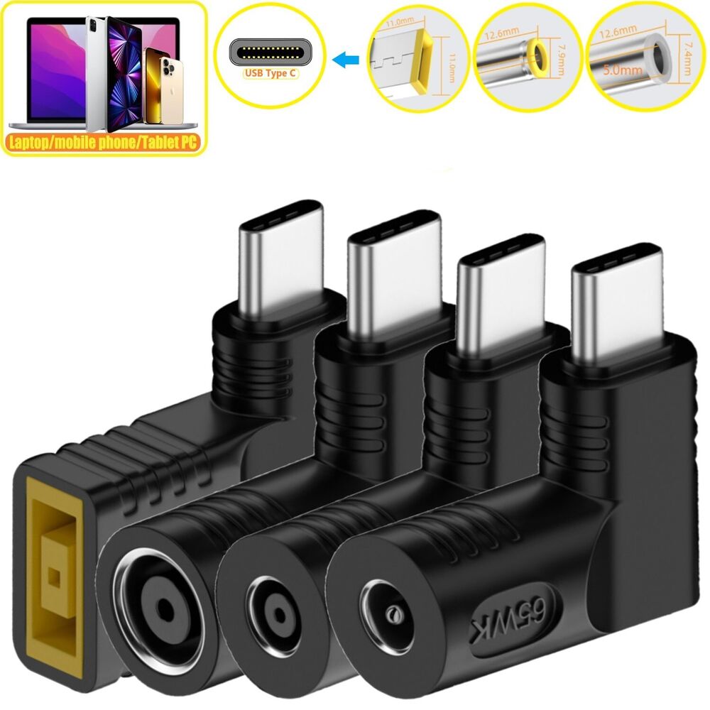 65W USB Type C Laptop Charger with PD Power Converter and Charging Cable Adapter