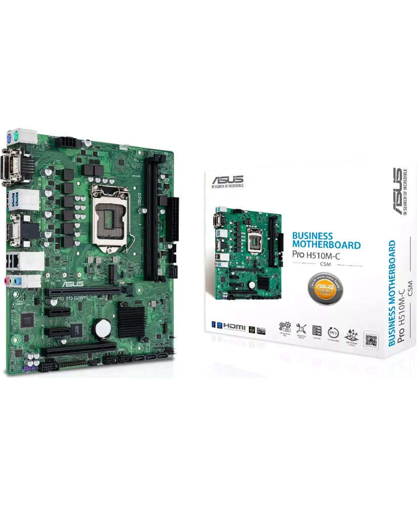 ASUS H510M Intel LGA 1200 Micro ATX DDR4 Motherboard with M.2 NVME Support and WiFi Ready for Windows 11