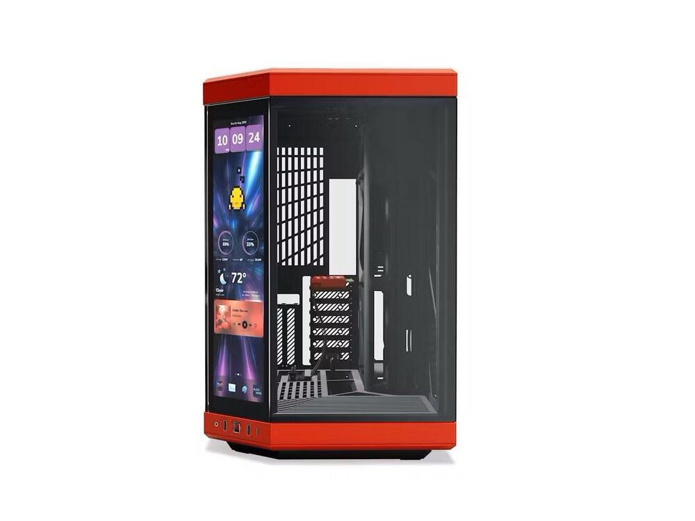 HYTE Y70 Touch Dual Chamber ATX Mid Tower Modern Aesthetic Case With Integrated Touchscreen