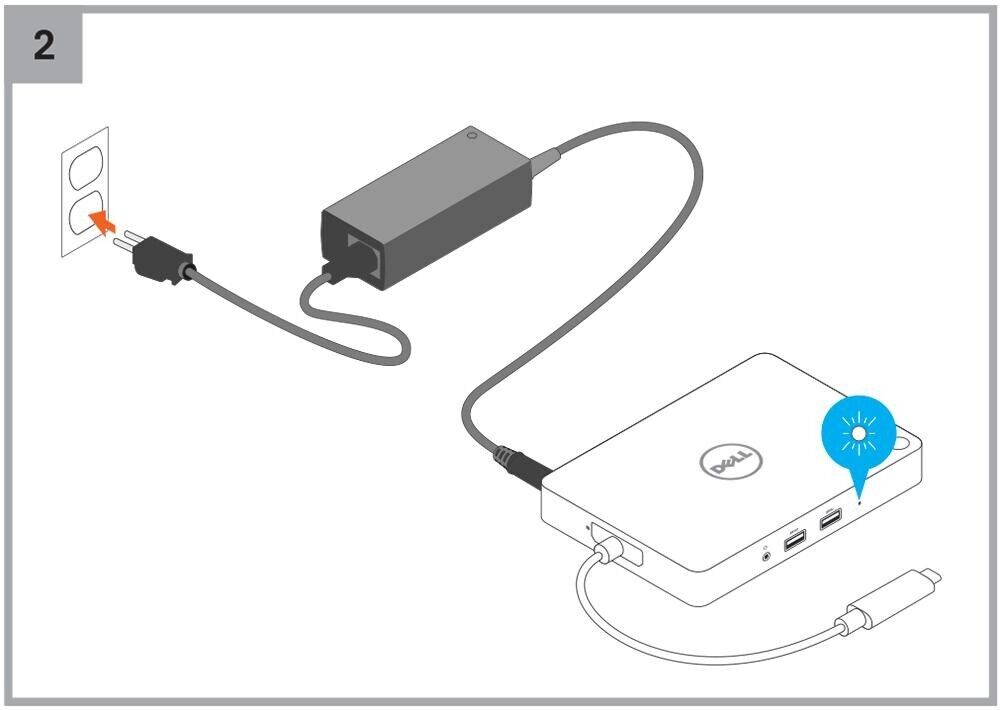 Dell WD15 K17A USB-C Thunderbolt Docking Station with 130W AC Adapter