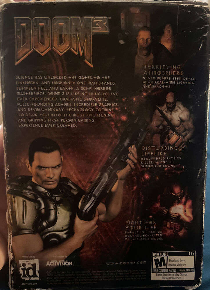 Doom 3 - Big Box PC Computer Game Complete Three Disc Set - PC, 2004