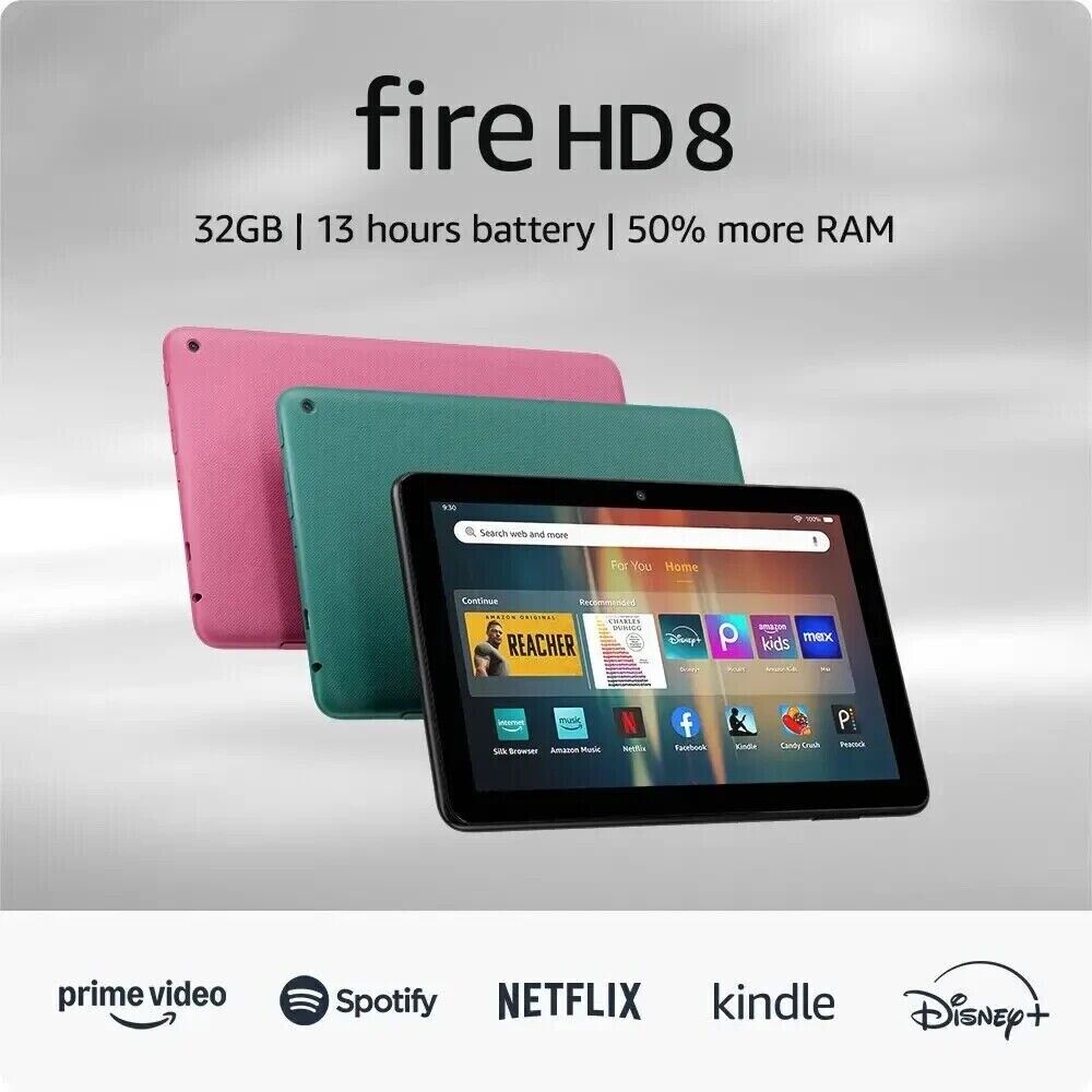 Amazon Fire HD 8 Tablet (Latest Model) - 32GB, Black