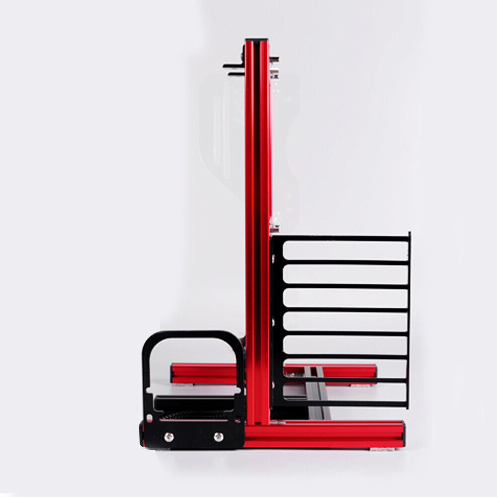 Red DIY ITX ATX MATX PC Frame Test Bench Open Air Case with Water Cooling Fan