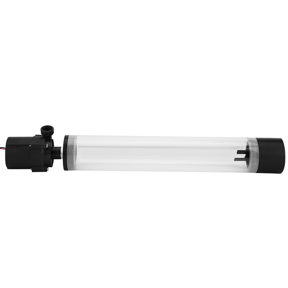 Acrylic Computer DIY Water Cooling Cylinder Reservoir with 19W Pump G1/4