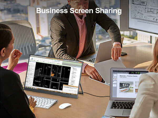 UPERFECT 18.5" 100Hz Portable Monitor with 1080P Display, HDMI, Type-C, 100% sRGB, and 1200:1 Contrast Ratio