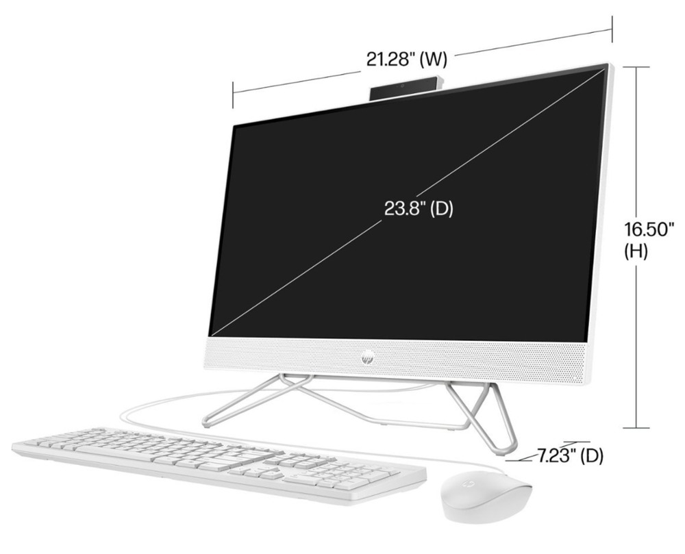 HP 23.8" Full HD Touch-Screen All-in-One Computer - Intel Core i3 - 8GB Memory - 512GB SSD