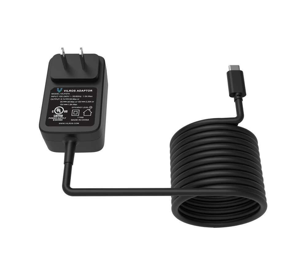 Vilros 27W -5V/5A USB-C Power Supply Compatible with Raspberry Pi 5