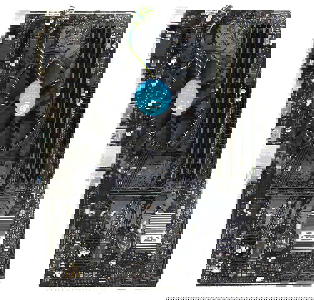 ASUS PRIME B360M-A Intel B360 DDR4 LGA 1151 mATX Motherboard with i7-8700, 16GB RAM, and IO
