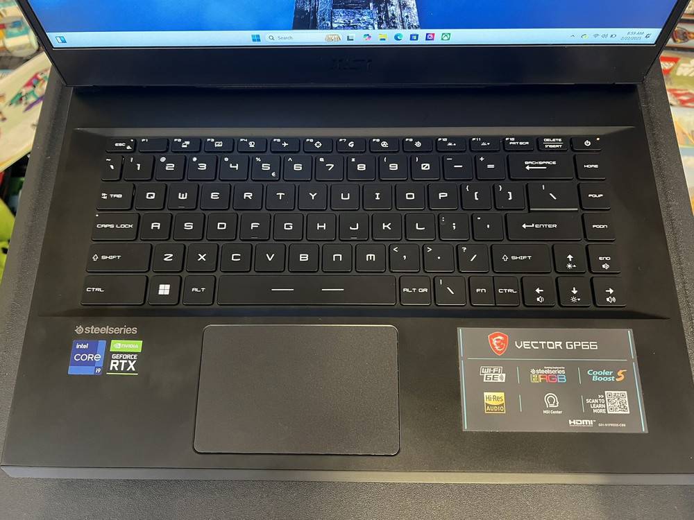 MSI Vector GP66 15.6” Gaming Laptop - Intel i9 12th Gen, 1TB SSD, 32GB RAM, RTX 3080Ti