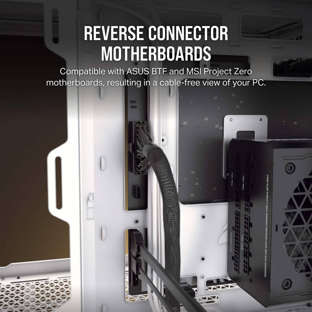 CORSAIR 6500X ATX Mid-Tower Dual Chamber PC Case - Black