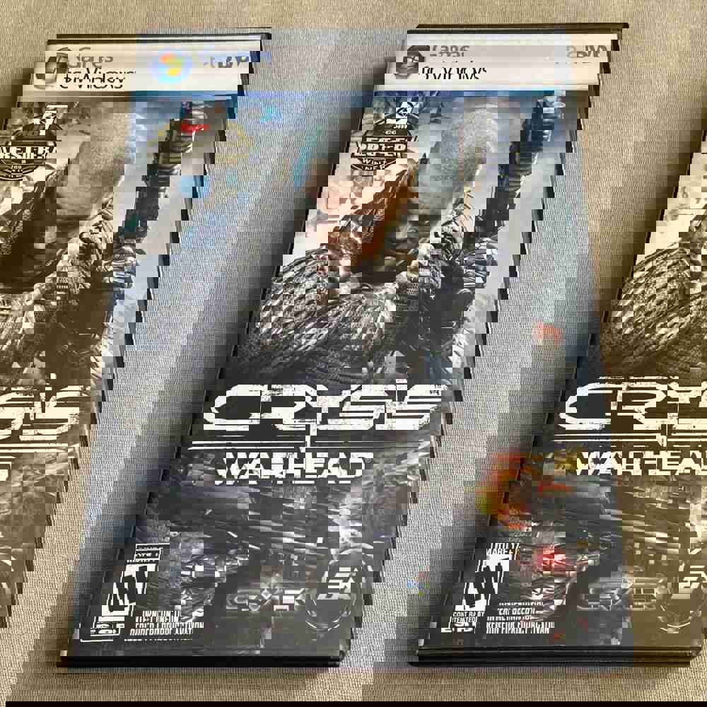 Crysis Warhead & Wars (PC DVD-ROM 2-Disc Set) Complete Manual Key Computer Game