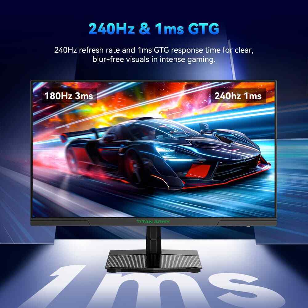 TITAN ARMY P2510S Flat 16:9 Fast IPS QHD 240Hz Gaming Monitor