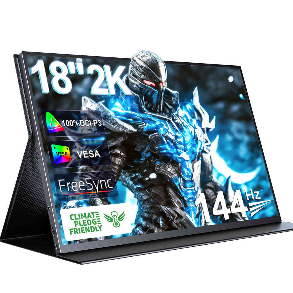 UPERFECT 18.0 144Hz 2K HDR IPS LCD Monitor with USB-C and HDMI Input