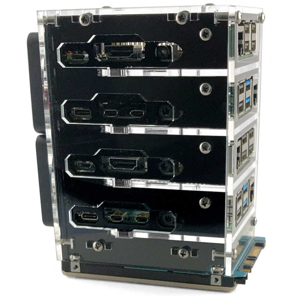 C4Labs Bramble Cluster Case for Raspberry Pi5, 4B, 3B, & 2.5 SSD (4 or 6 Stack)