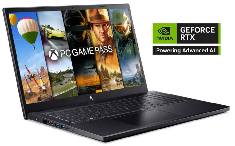 Acer Nitro V 15.6" FHD Gaming Laptop with Ryzen 5 7535HS, RTX 4050, 16GB RAM, 512GB SSD
