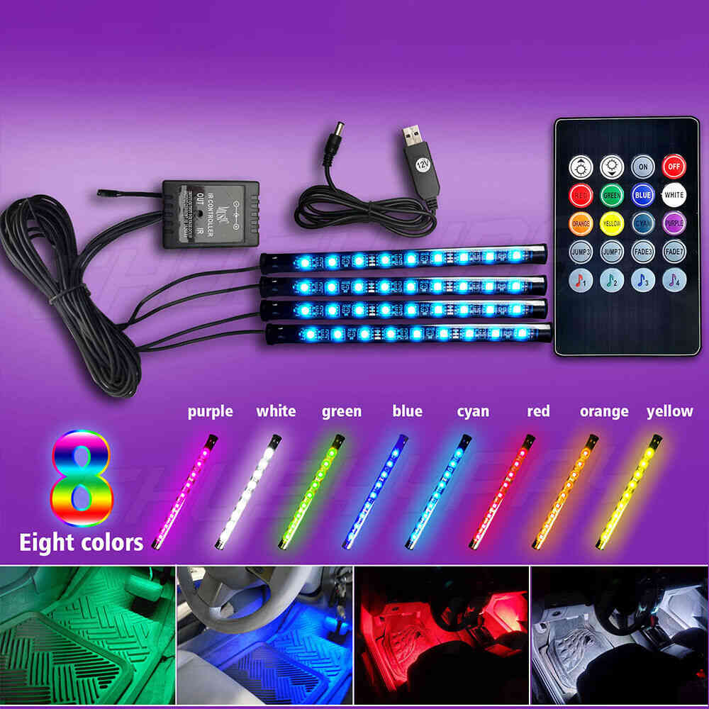 4pcs USB RGB Gaming LED Light Strip for PC Computer Case Decoration