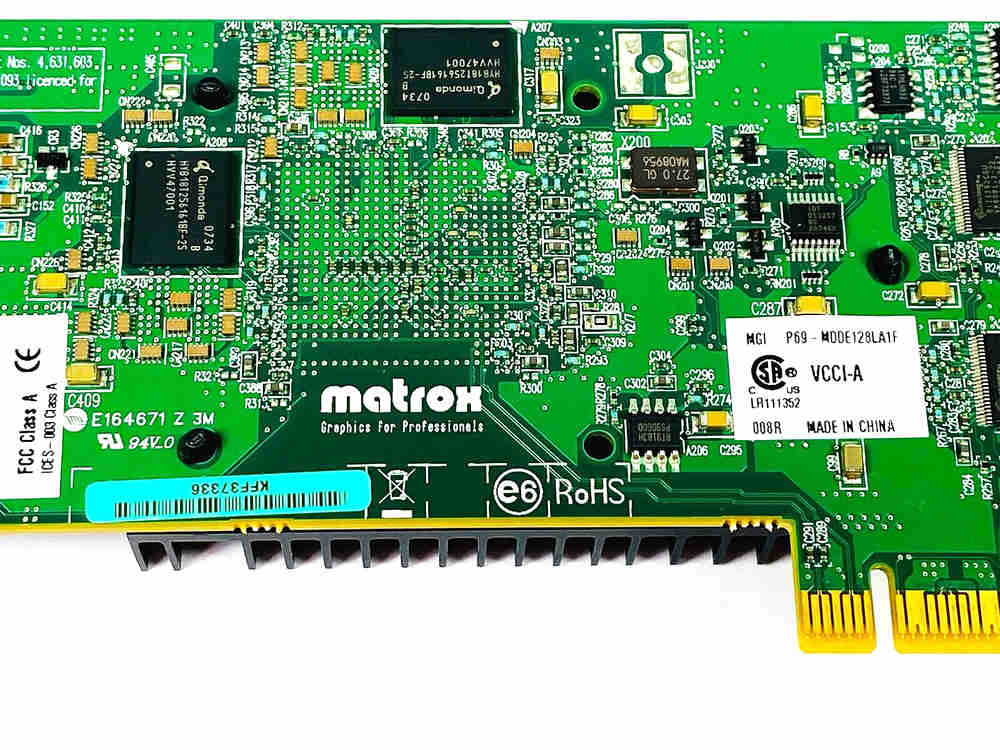 MATROX MGA P690 PCIe X16 Dual-head Professional Graphics Card MGI P69-MDDE128F