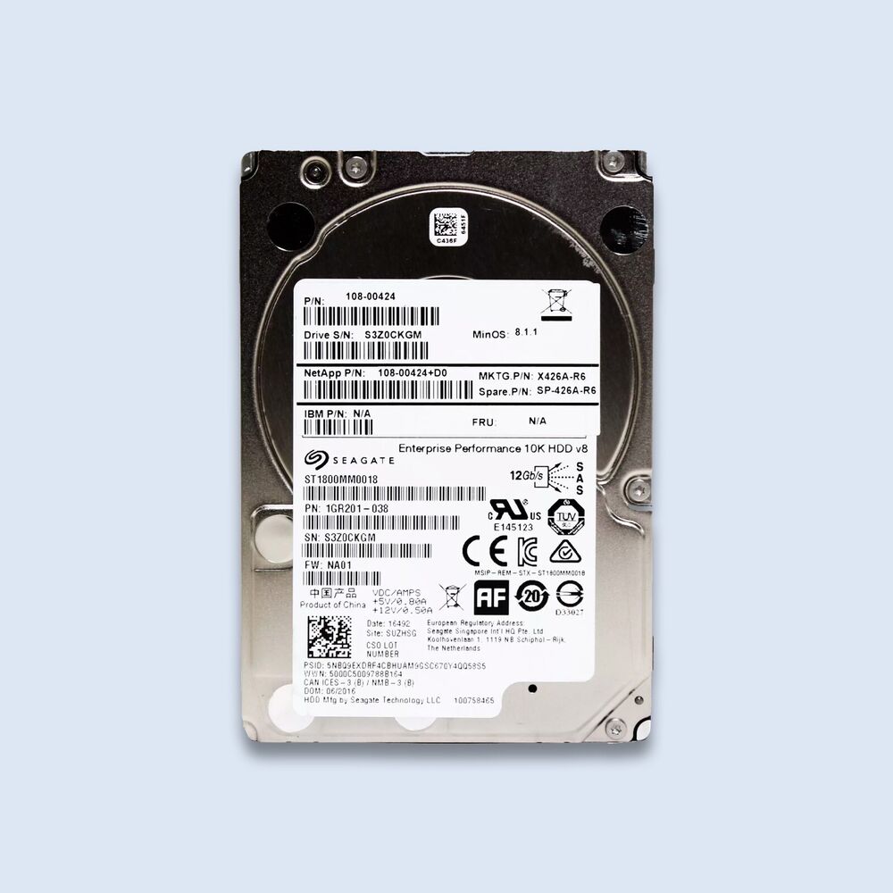 Seagate ST1800MM0018 1.8TB 10K RPM SAS Server Hard Drive