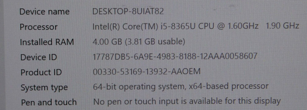 Lot of 8 HP EliteBook 840 G6 14 Laptops with i5-8365U, 256GB SSD, Windows 10