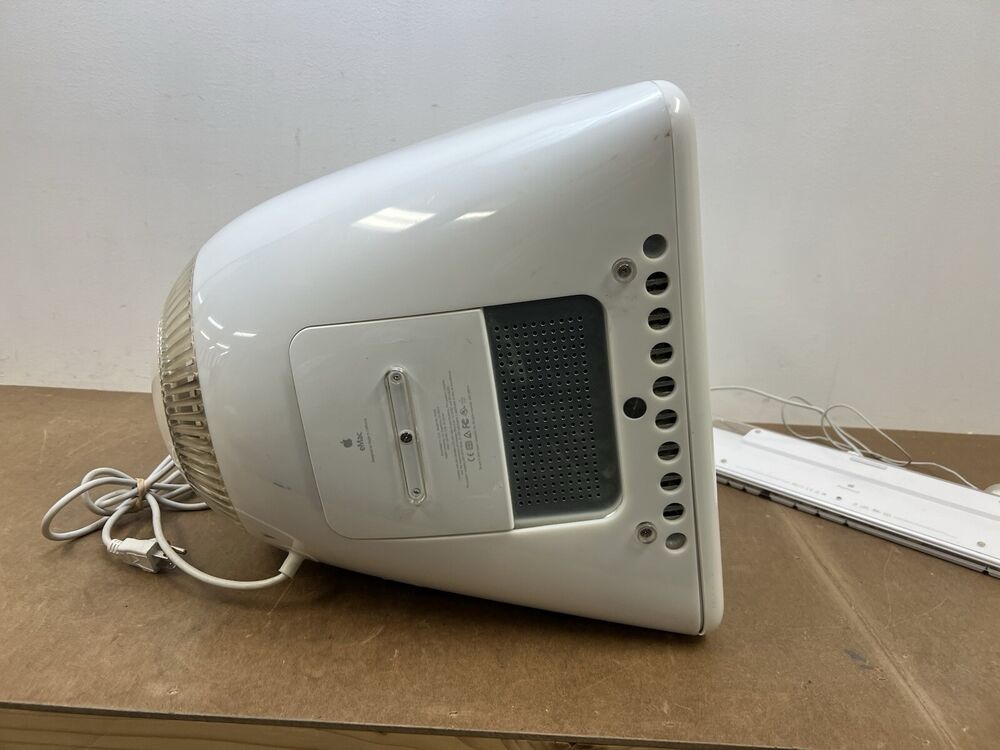 Vintage Apple eMac A1002 All-in-One Power PC with Keyboard & Mouse - Fully Functional Computer