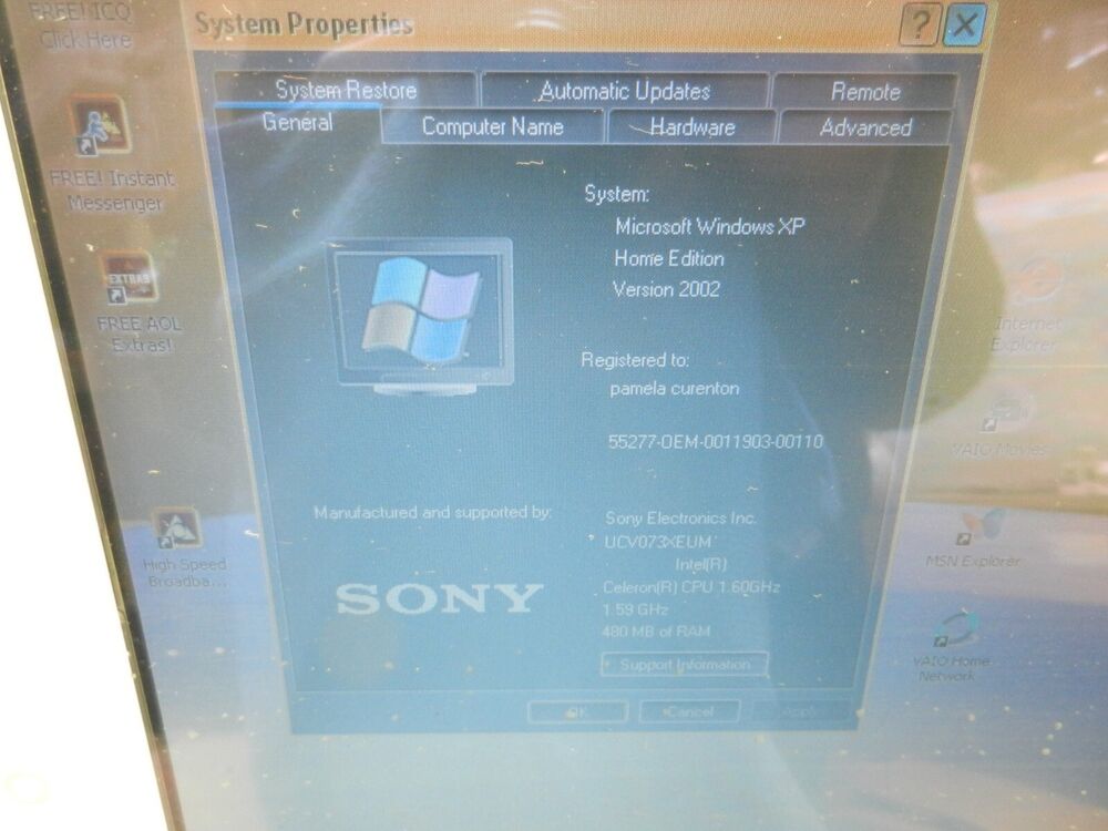 Rare Vintage Sony PCV-W10 All-in-One Personal Computer - 1st VAIO - Functional AS-IS
