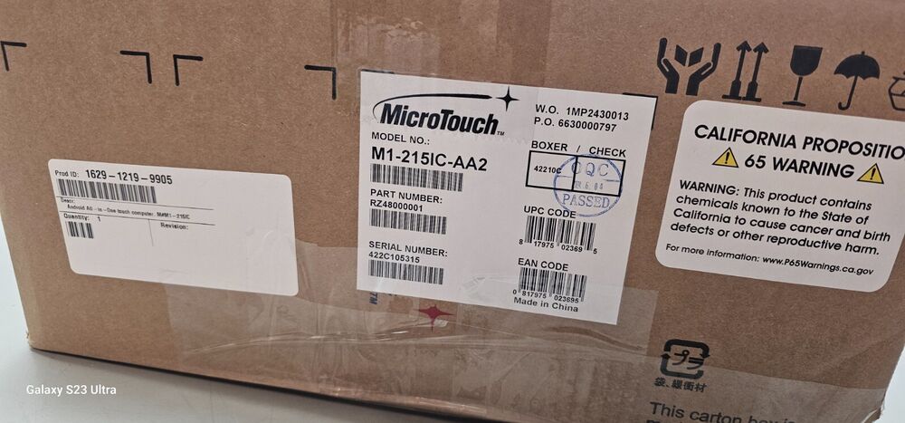 MicroTouch M1-215IC 21.5 Inch Android All-in-One Touch Computer with Damaged Screen (New)