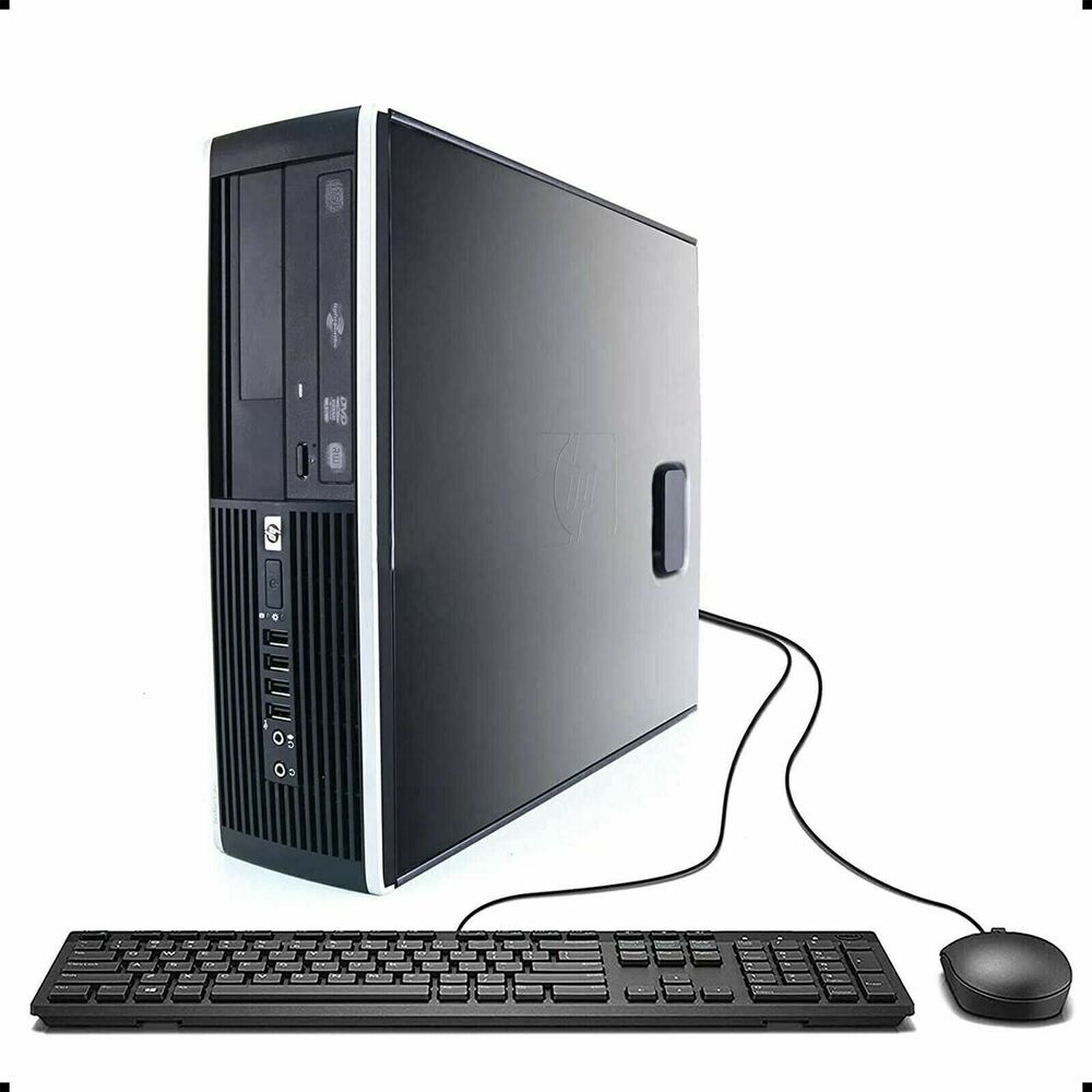 HP Quad Core i5 Desktop Computer with 22in Monitor, 2TB HDD, 8GB RAM, Windows 11 Pro, and WIFI
