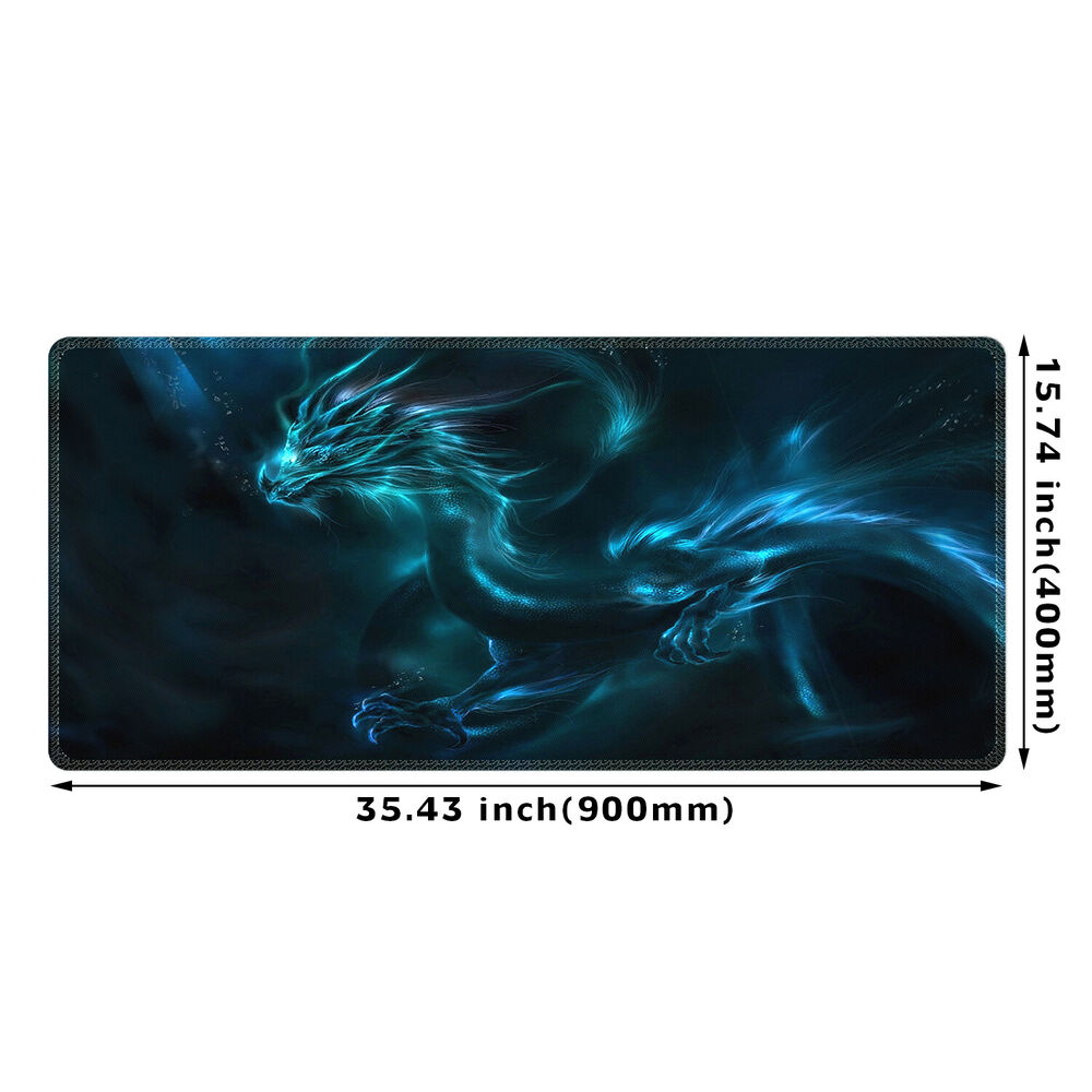 XXL Extra Large Extended Heavy Thick Gaming Desk Mat 35.4 x 15.7 Inch Mouse Pad
