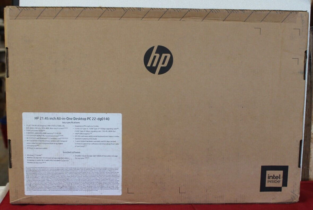 HP All-in-One Desktop 22-dg0140 (9U9S0AA) Cashmere White