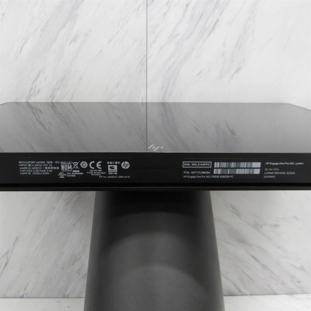 HP Engage One Pro 15.6 Touchscreen Retail Computer G5900E 8GB WIFI 256GB W10P