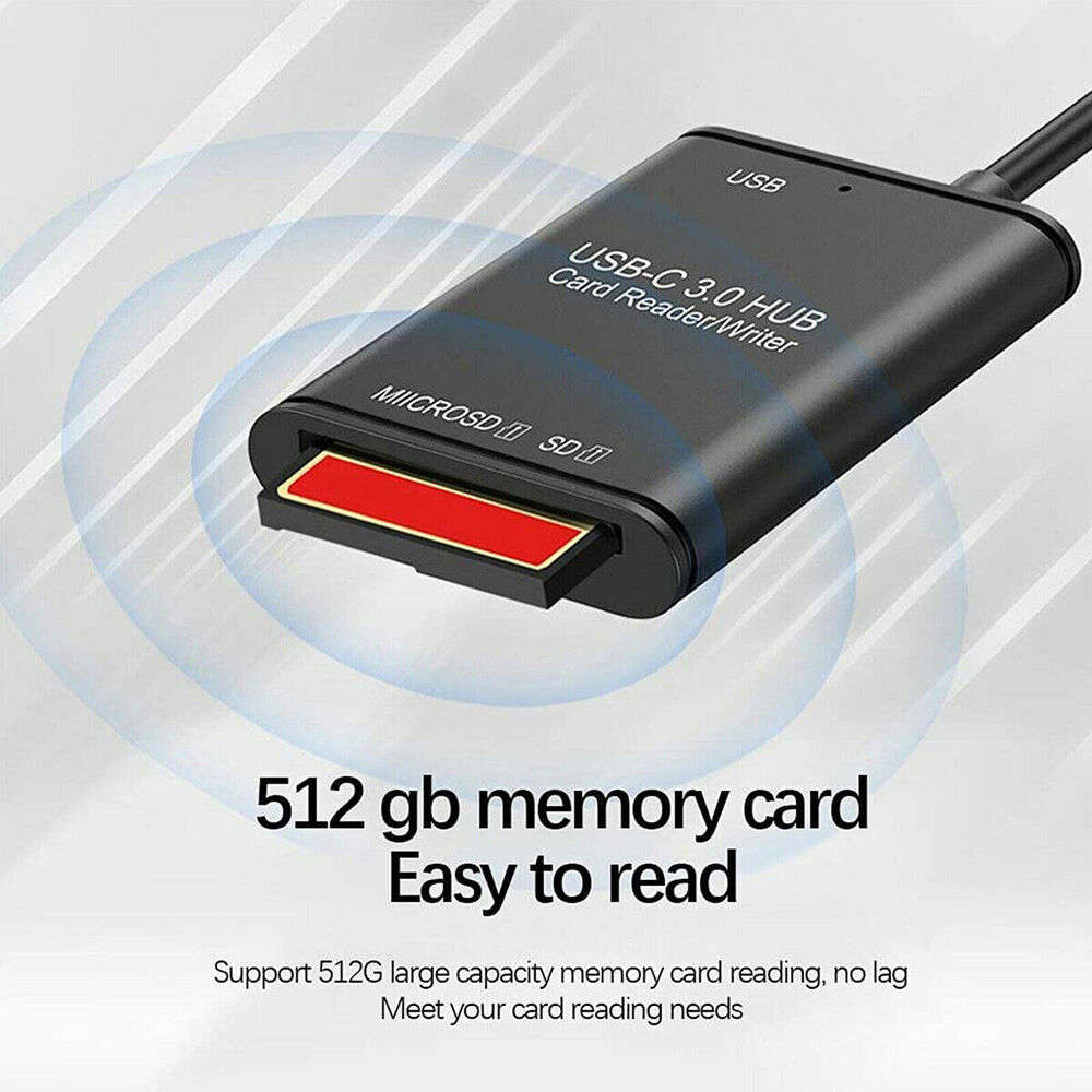 USB C to SD Card Reader Writer OTG Adapter USB 3.0 Micro SD Memory Card Reader