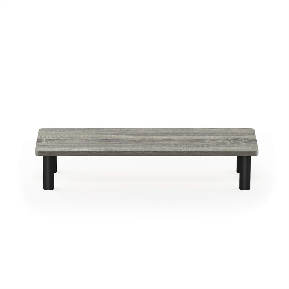 Turn-N-Tube Monitor Riser Stand, French Oak Grey/Black
