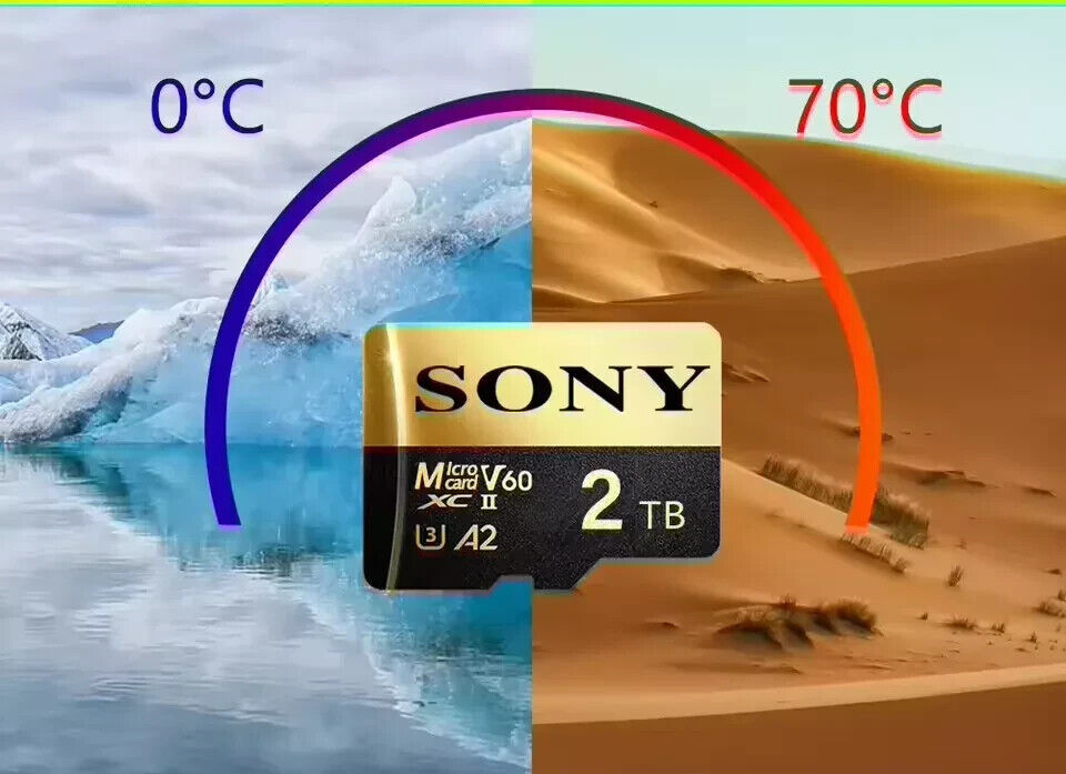 SONY 2TB Memory TF Card U3 V30 4K Full HD Micro TF Mini SD Card