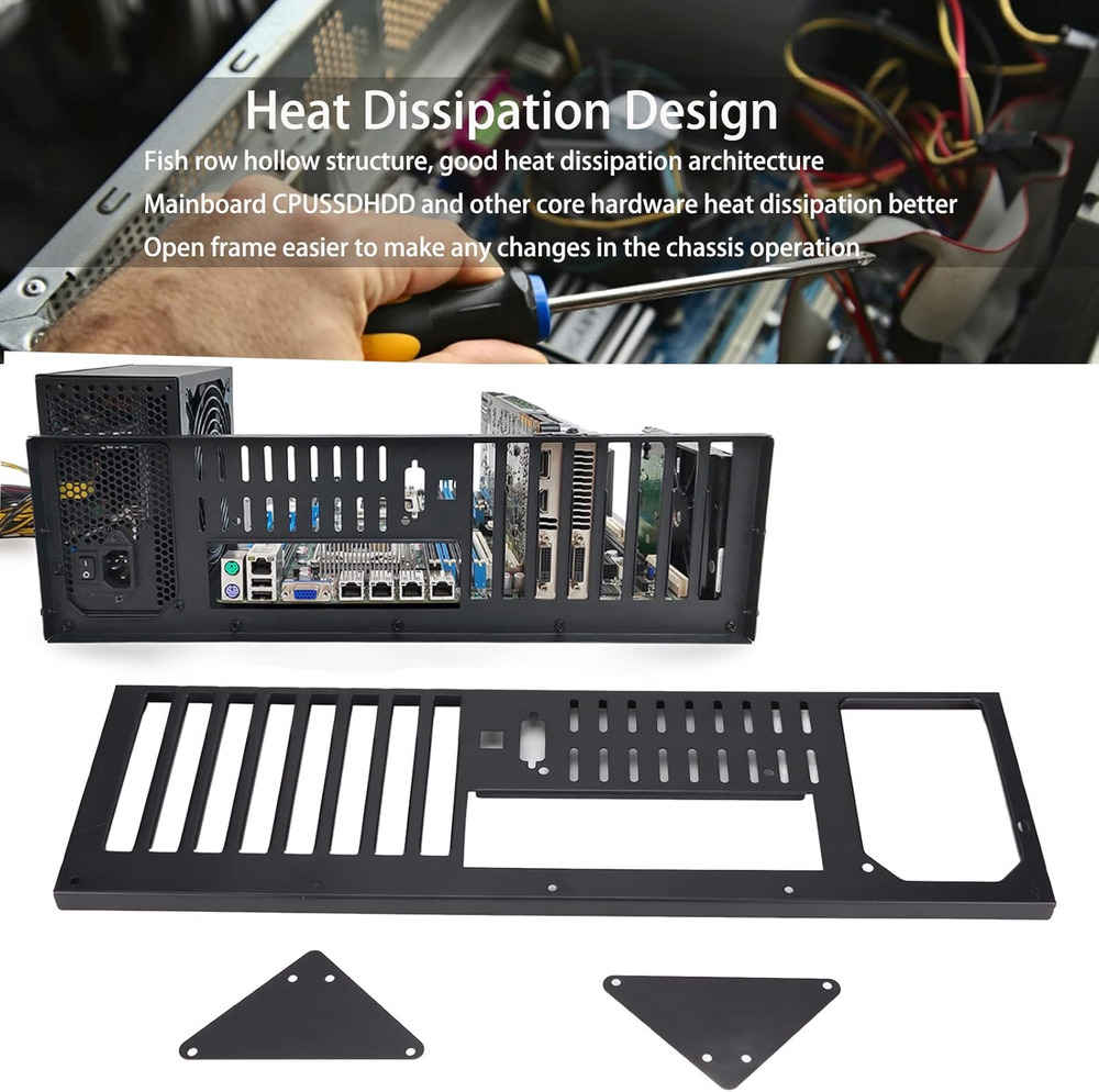 MK 01 DIY Computer Case, ATX Open Chassis Rack for ATX/M-ATX/ITX Motherboards