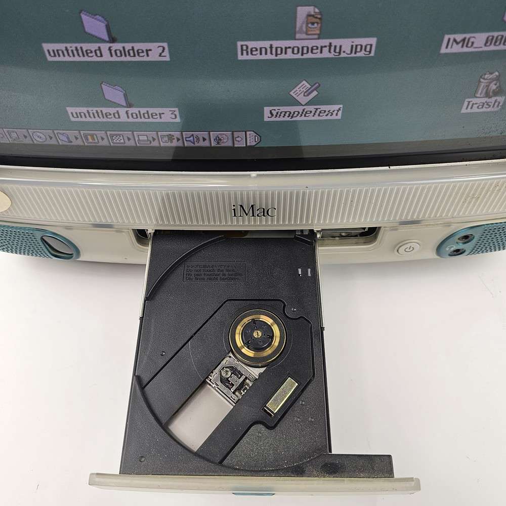 1998 Apple iMac G3 Bondi Blue Teal iMac Computer (No Mouse Keyboard)