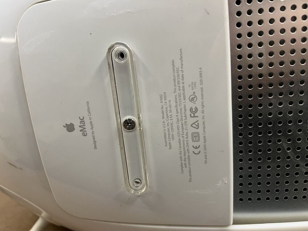 Vintage Apple eMac A1002 All-in-One Power PC with Keyboard & Mouse - Fully Functional Computer