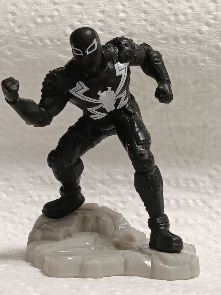 Spiderman Mini Figurines Complete Set Of (6) Pcs Loose Pcs