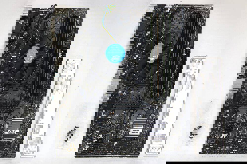 ASUS PRIME B360M-A Intel B360 DDR4 LGA 1151 mATX Motherboard with i7-8700, 16GB RAM, and IO