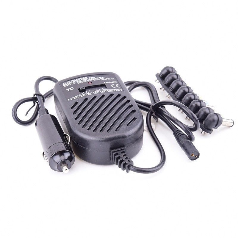 80W Universal Car Charger Power Supply Adapter for Laptops - Compatible with SONY, HP, IBM, Dell (US Plug)