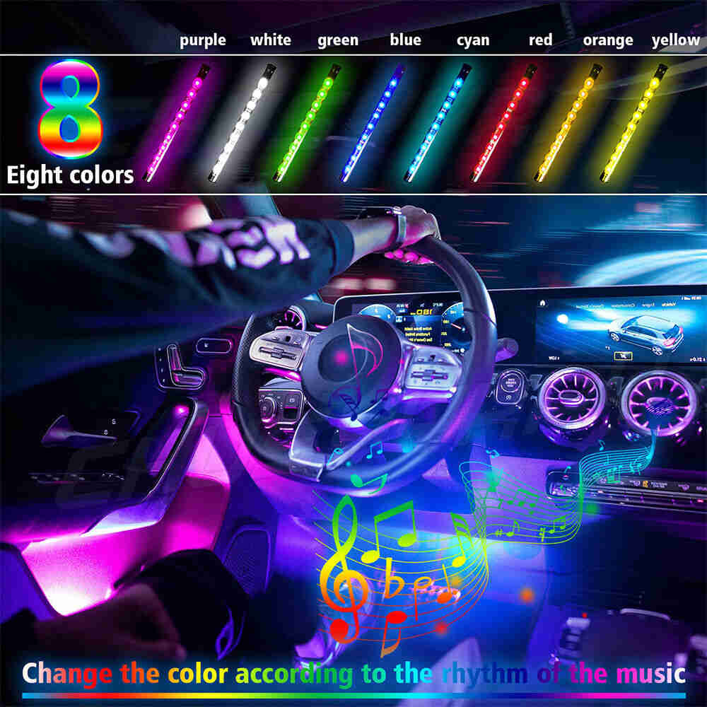 4pcs USB RGB Gaming LED Light Strip for PC Computer Case Decoration