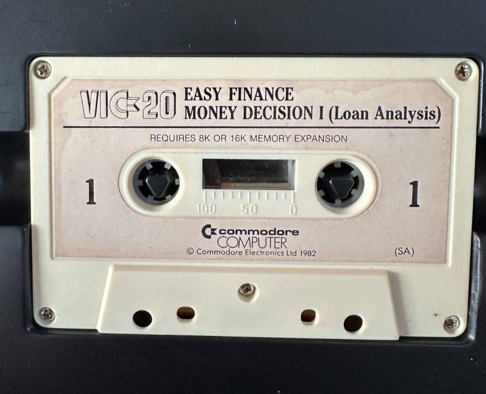 Money Decisions I & II For Commodore VIC-20 Complete In Box