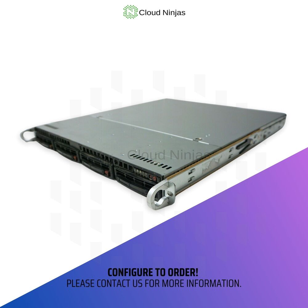 Cloud Ninjas ARA-4LS 1U 4 Bay Server with AMD Ryzen 9 9950x 16 Core DDR5 ECC NVMe SSD