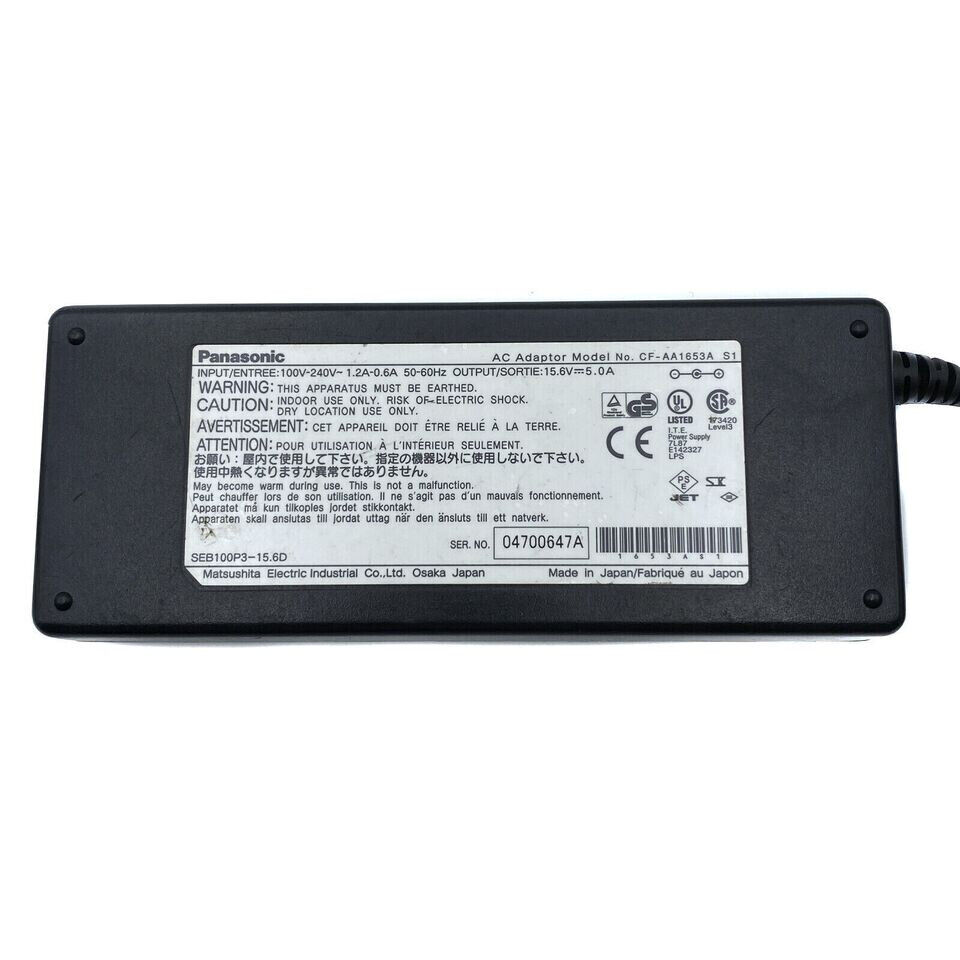Genuine 78W AC Adapter Charger for Panasonic Toughbook CF-19, CF-29, CF-30, CF-31