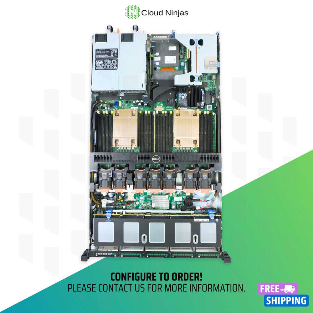 Dell PowerEdge R630 10 Bay SFF Server with 2x Xeon E5-2643V4, DDR4, SSD, RAID, and Rails