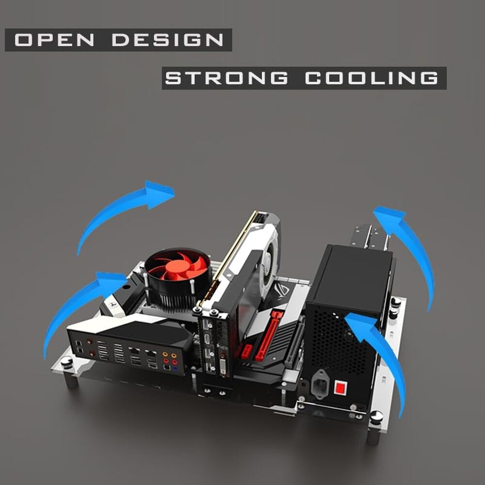 DIY Gaming Computer Open Case Acrylic Open Chassis Rack
