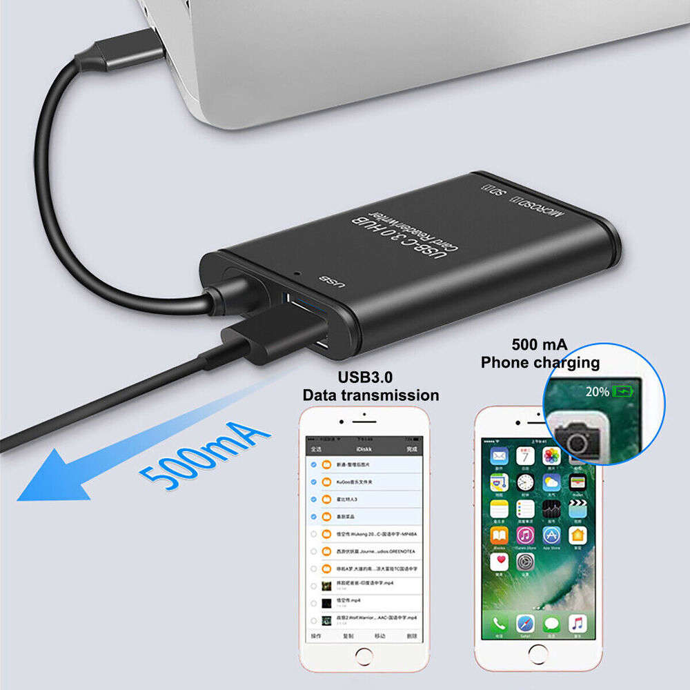 USB C to SD Card Reader Writer OTG Adapter USB 3.0 Micro SD Memory Card Reader