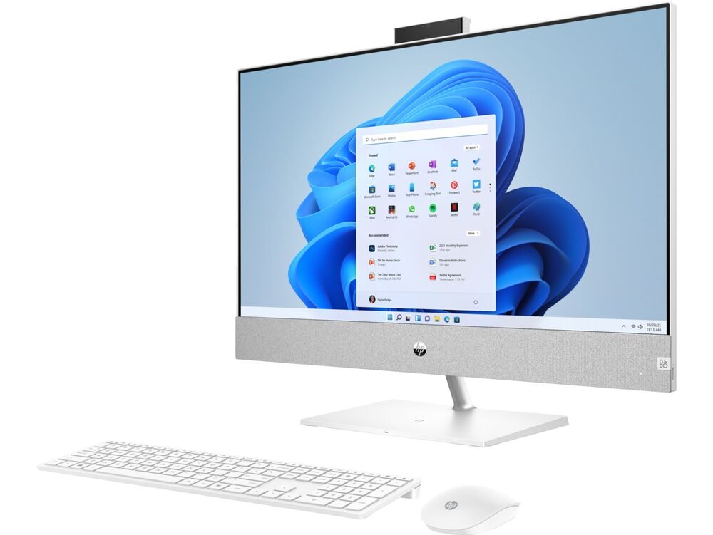 HP 27-ca2000 27 All-in-One AIO PC with i3 Processor, 12GB RAM, 256GB SSD, GTX 1650 Graphics, HDMI, and Windows 11