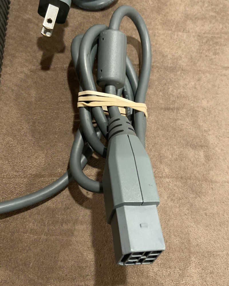 Official Microsoft Xbox 360 Fat Power Supply Cord Brick Adapter - Authentic